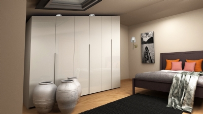 ÇATI EĞİMLİ GİYSİ DOLABI