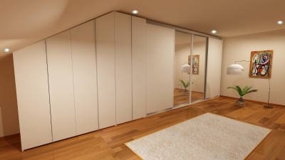 ÇATI EĞİMLİ GİYSİ DOLABI