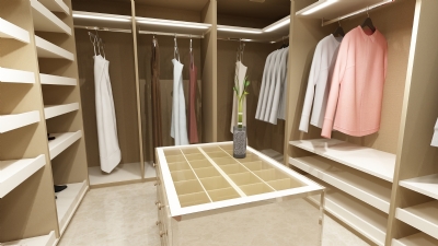 GÖVDELİ SİSTEM GİYİNME ODASI