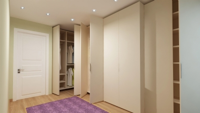 KATLANIR KAPAKLI GİYSİ DOLABI