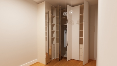 Köşe Giysi Dolabı